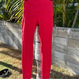 Red Lululemon align 7/8” leggings